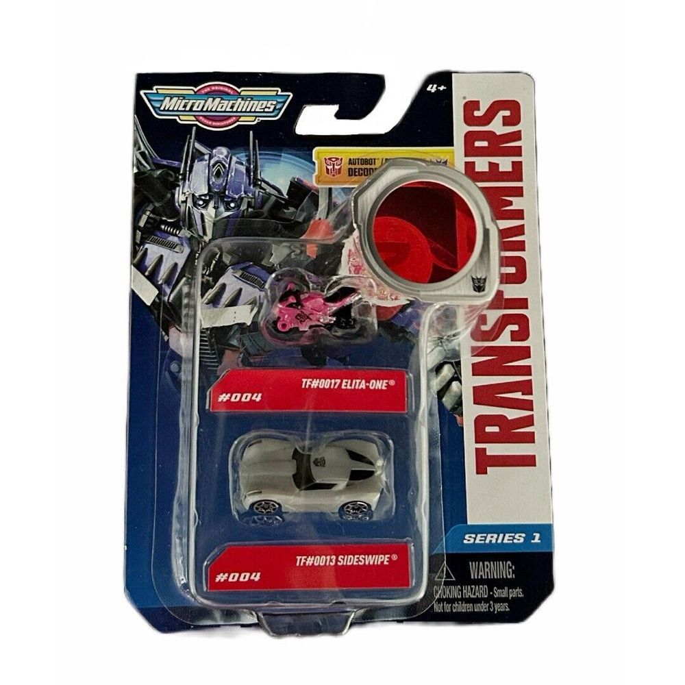 Micro Machines Transformers Series 1‎ #004 Elita-One Sideswipe Decoder Included